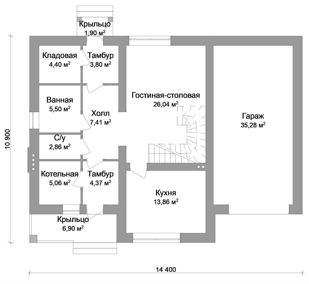 Идеальная планировка загородного дома 179,81 м²: Комфорт и удобство